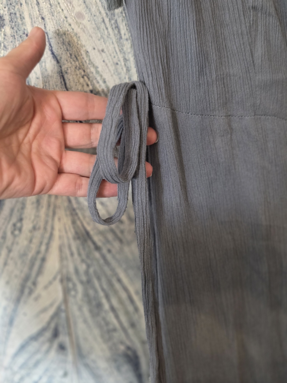 L*space Slate Blue Cold-Shoulder Wrap Maxi, Wrap Or Swim Cover Size Large - Picture 7 of 10